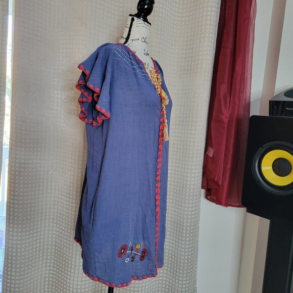 Banjara Bohemian Summer Dress with Pockets - Size Small - Picture 2 of 11
